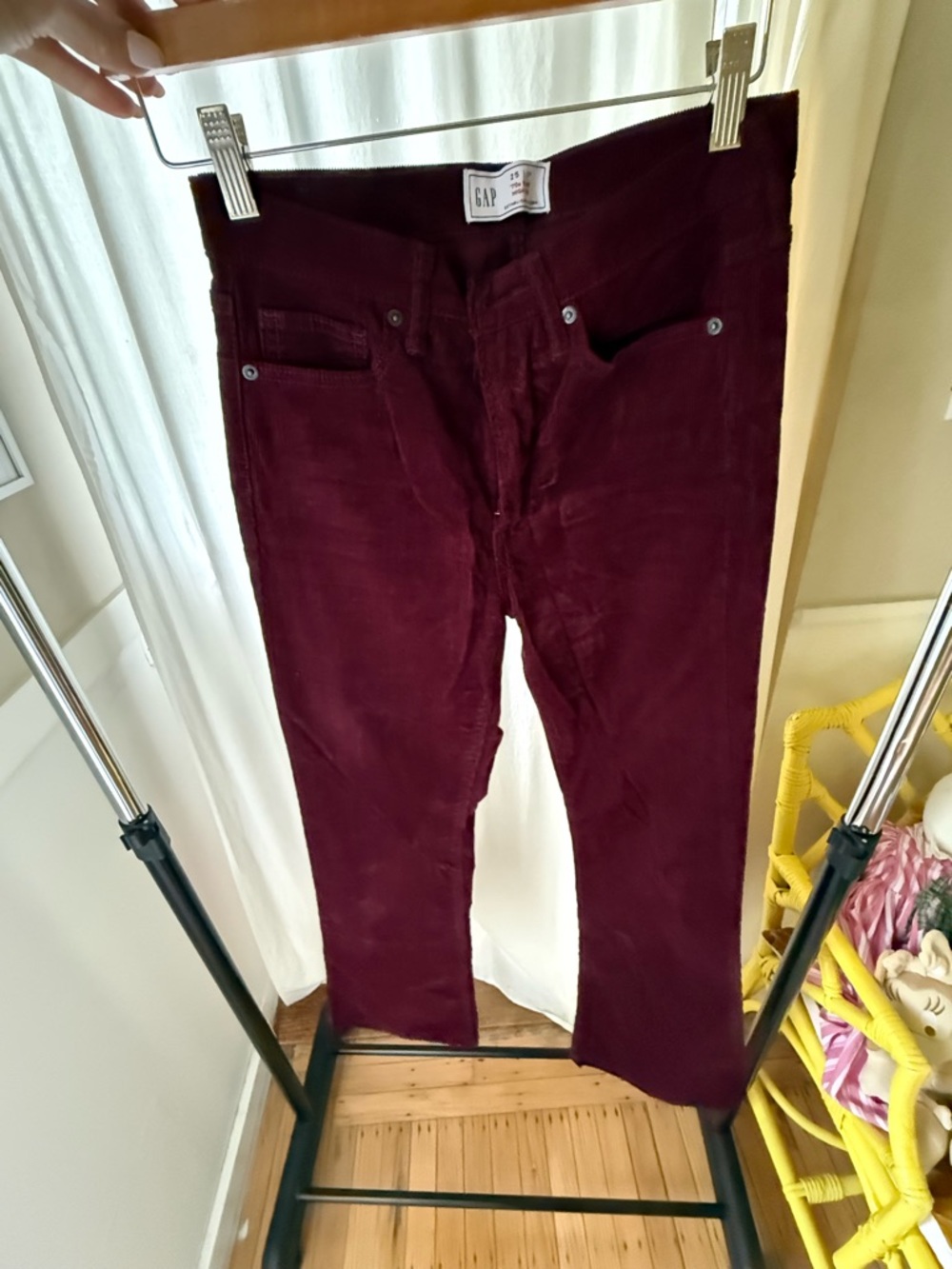 GAP Deep Wine Corduroy Pants Size 25/0 regular